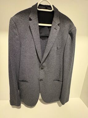 Boss Men's Speckled Charcoal Two-Button Sport Coat